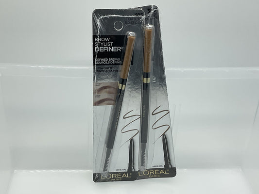 L’Oreal Paris Eyebrow Stylist Definer Pencil Light Blonde Waterproof, 2 pack