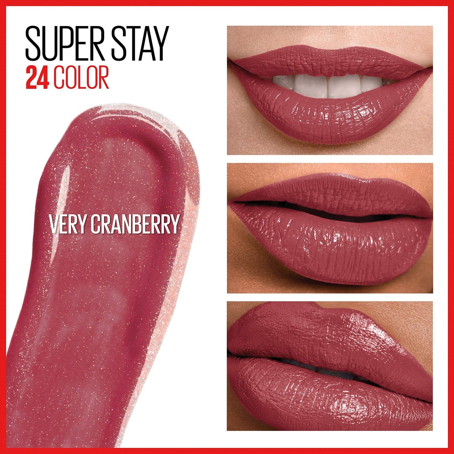 Maybelline SuperStay 24 2-Step Liquid Lipstick, 100 Very Cranberry