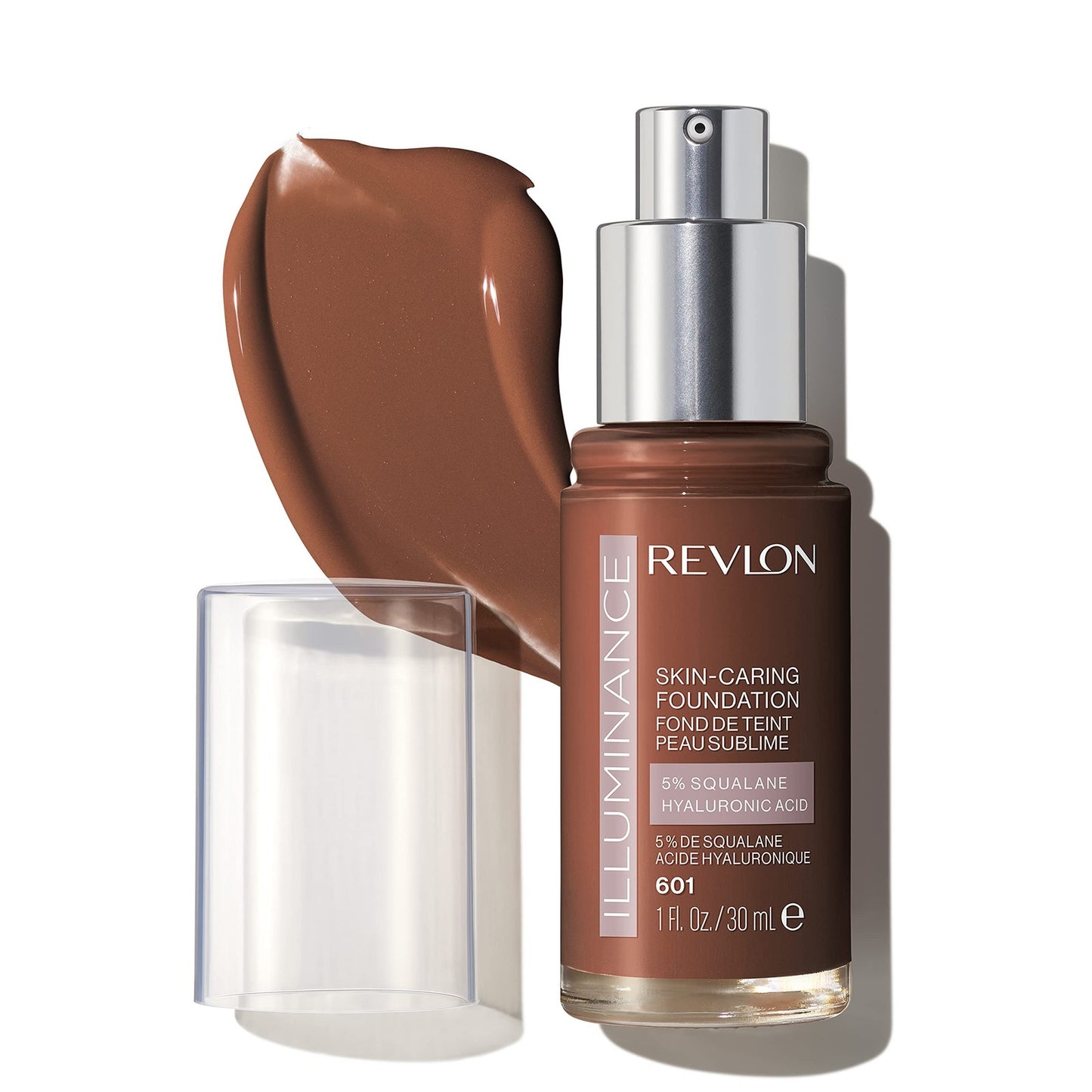 2 PACK - Revlon Illuminance SkinCaring Hyaluronic Acid Foundation 601 SoftNutmeg