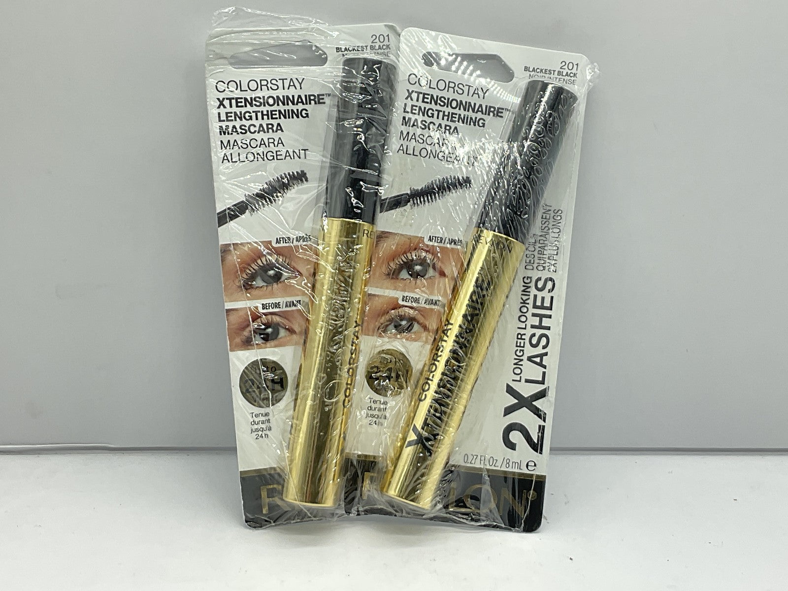 2 PACK - Revlon ColorStay Xtensionnaire Mascara - 201 Blackest Black