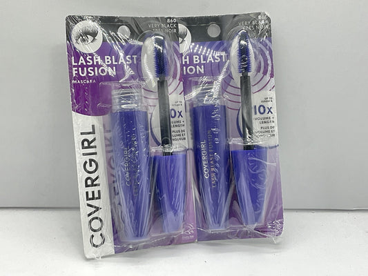 2 PACK - Covergirl Lash Blast Fusion Mascara 10× Volume - 860 Very Black