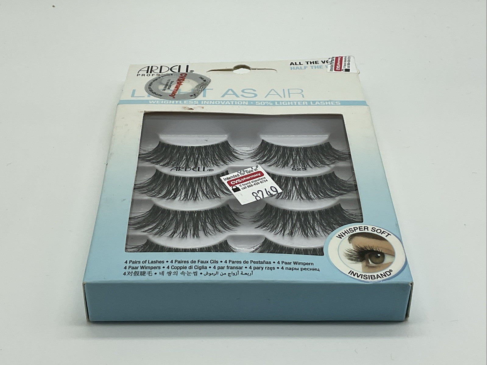 Ardell Lashes Light As Air 4 Pairs Weightless Lashes - 523