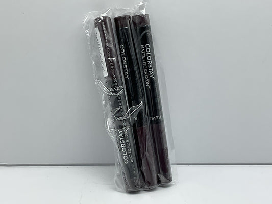 3 PACK - Revlon Matte Lite Lip Crayon 012 On Cloud Wine