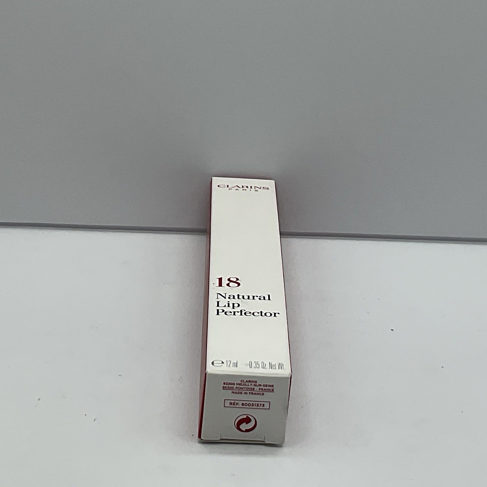 Clarins Natural Lip Perfector #18 INTENSE GARNET - Full Size 12mL
