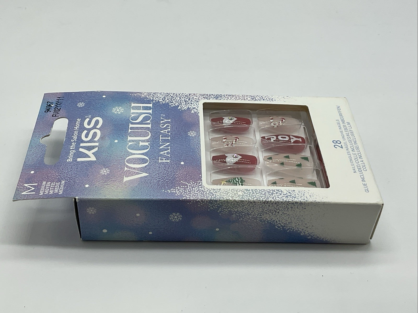 KISS Voguish Fantasy 28 Medium Nails - 94067 Holiday