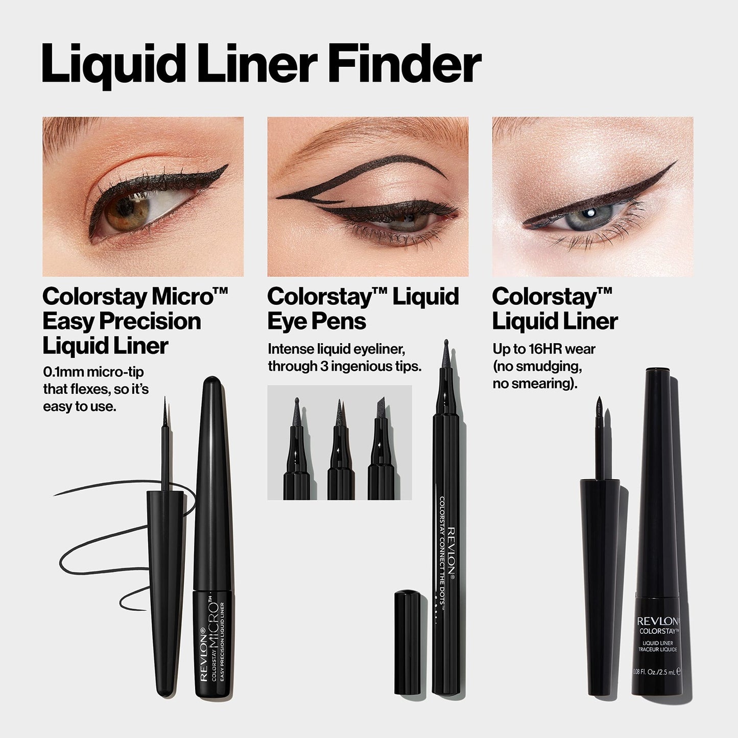 3 PACK - Revlon ColorStay MicroEasy Precision Liquid Liner - 303 But First, Wine