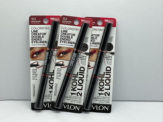 Revlon Colorstay Line Creator DoubleEnded Eyeliner- 153 She’s On Fire - Set Of 3