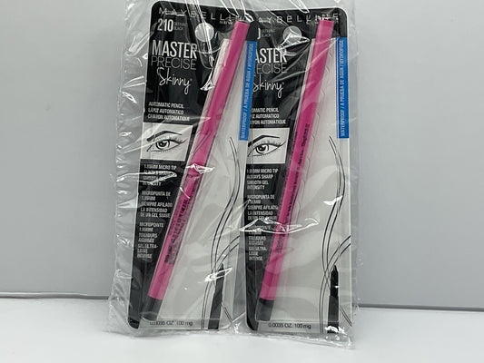 3 PACK - Maybelline Master Precise Skinny Eyeliner Pencil, Defining Black 210
