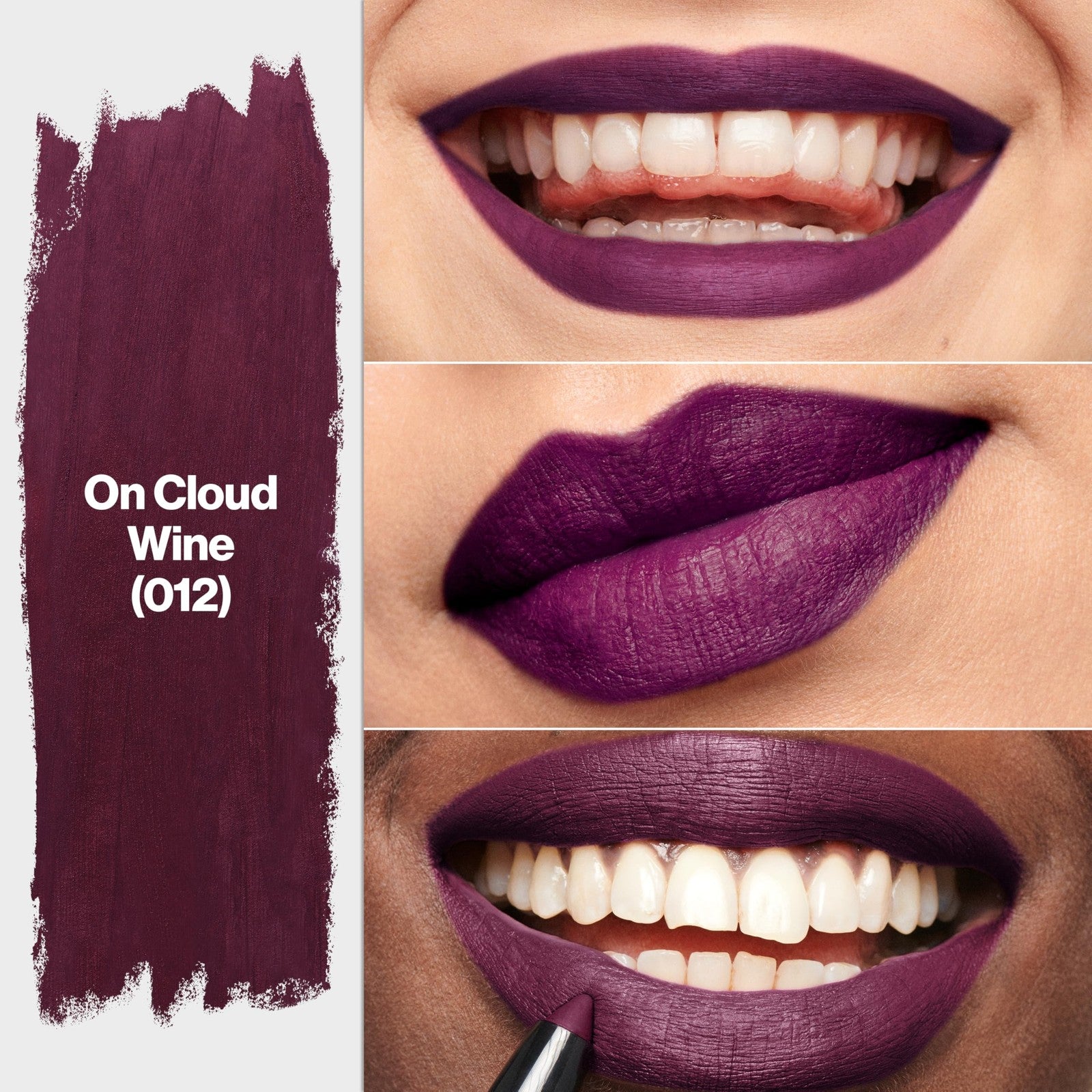 3 PACK - Revlon Matte Lite Lip Crayon 012 On Cloud Wine