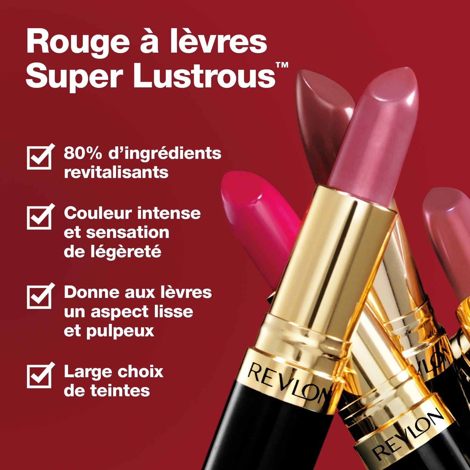 2 PACK - Revlon Super Lustrous Creme Lipstick - 440 Cherries In The Snow