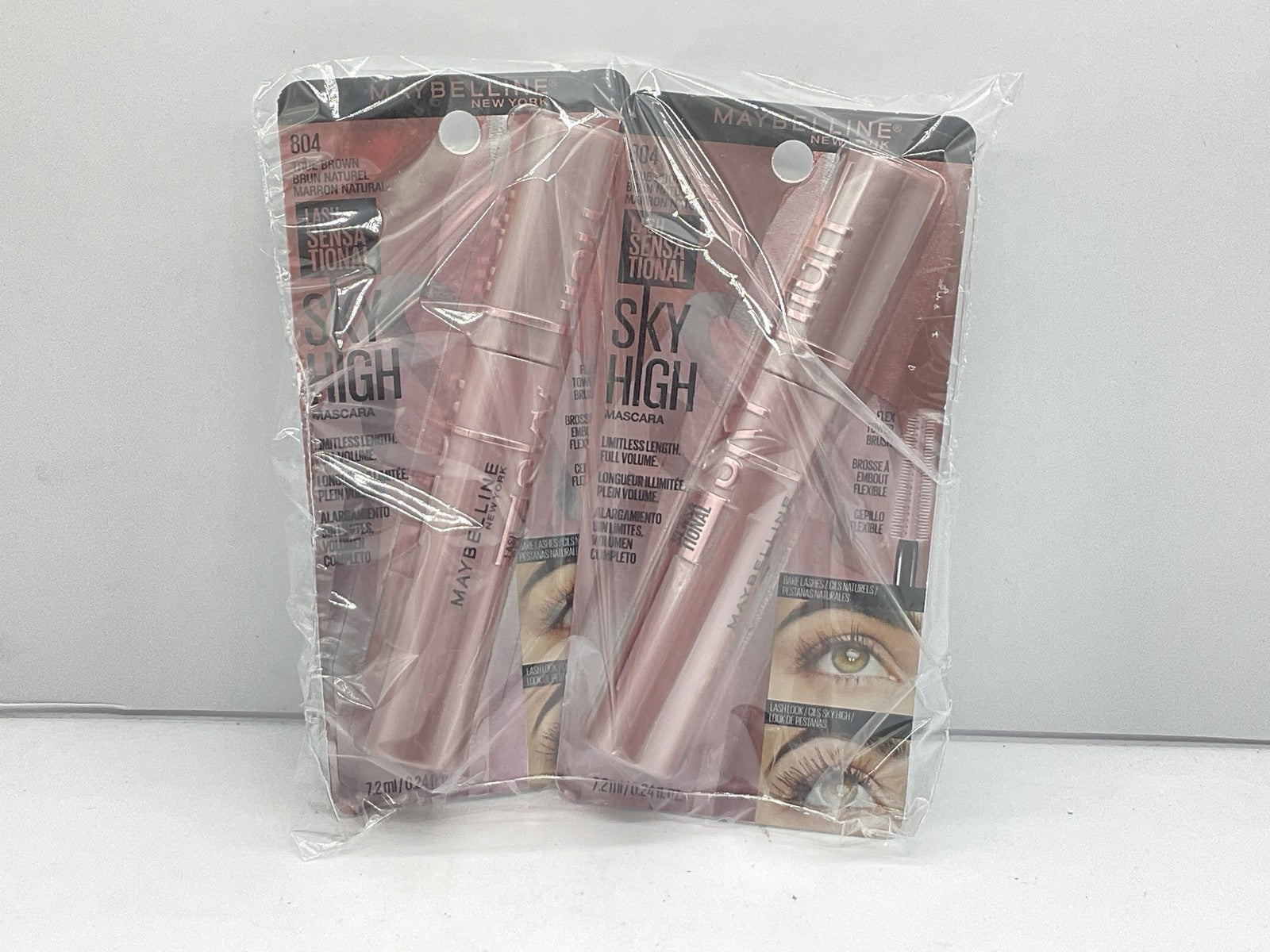 2 PACK - Maybelline Lash Sensational Sky High Mascara - 804 True Brown