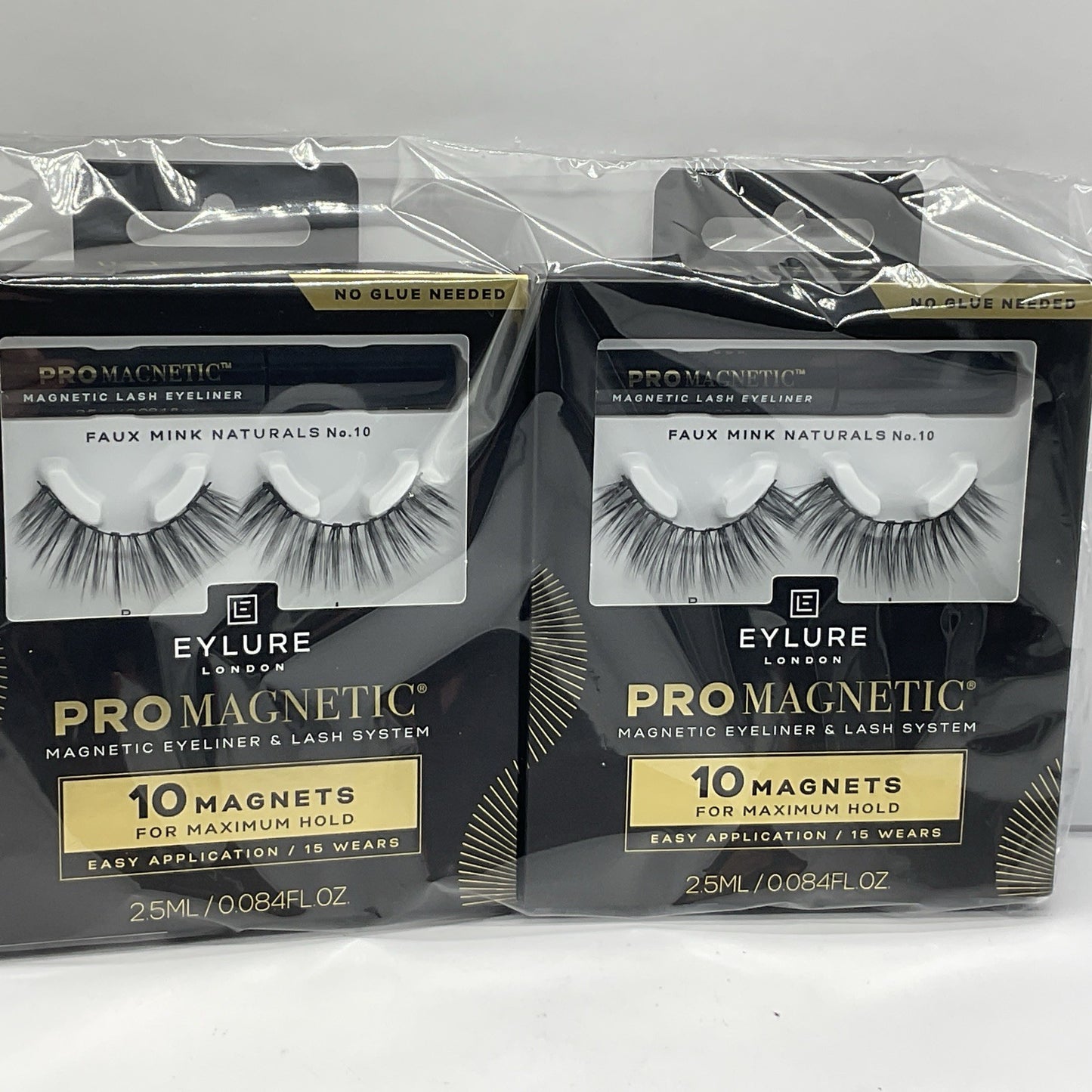 2 Pack - Eylure ProMagnetic 10 Magnet False Eyelashes Faux Mink Naturals