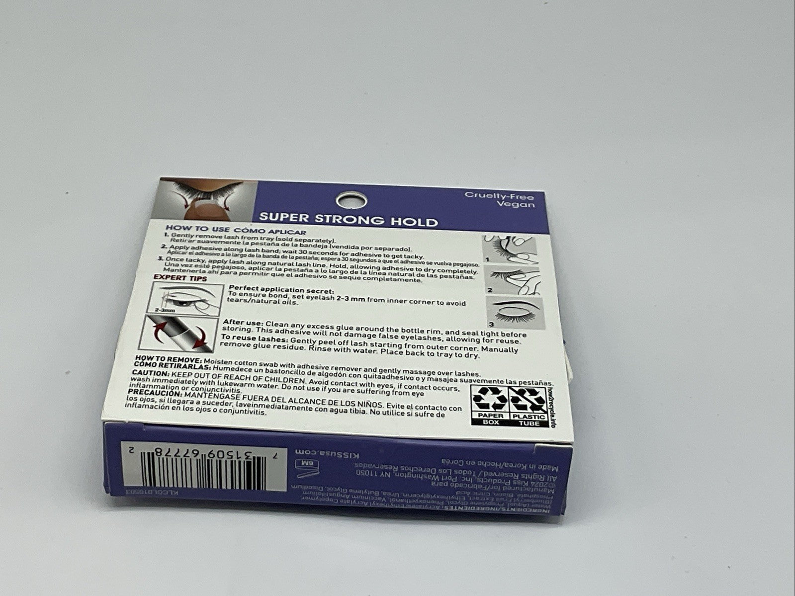 Kiss Strip Lash Couture CLEAR 67778 Super Strong Hold Adhesive - Single