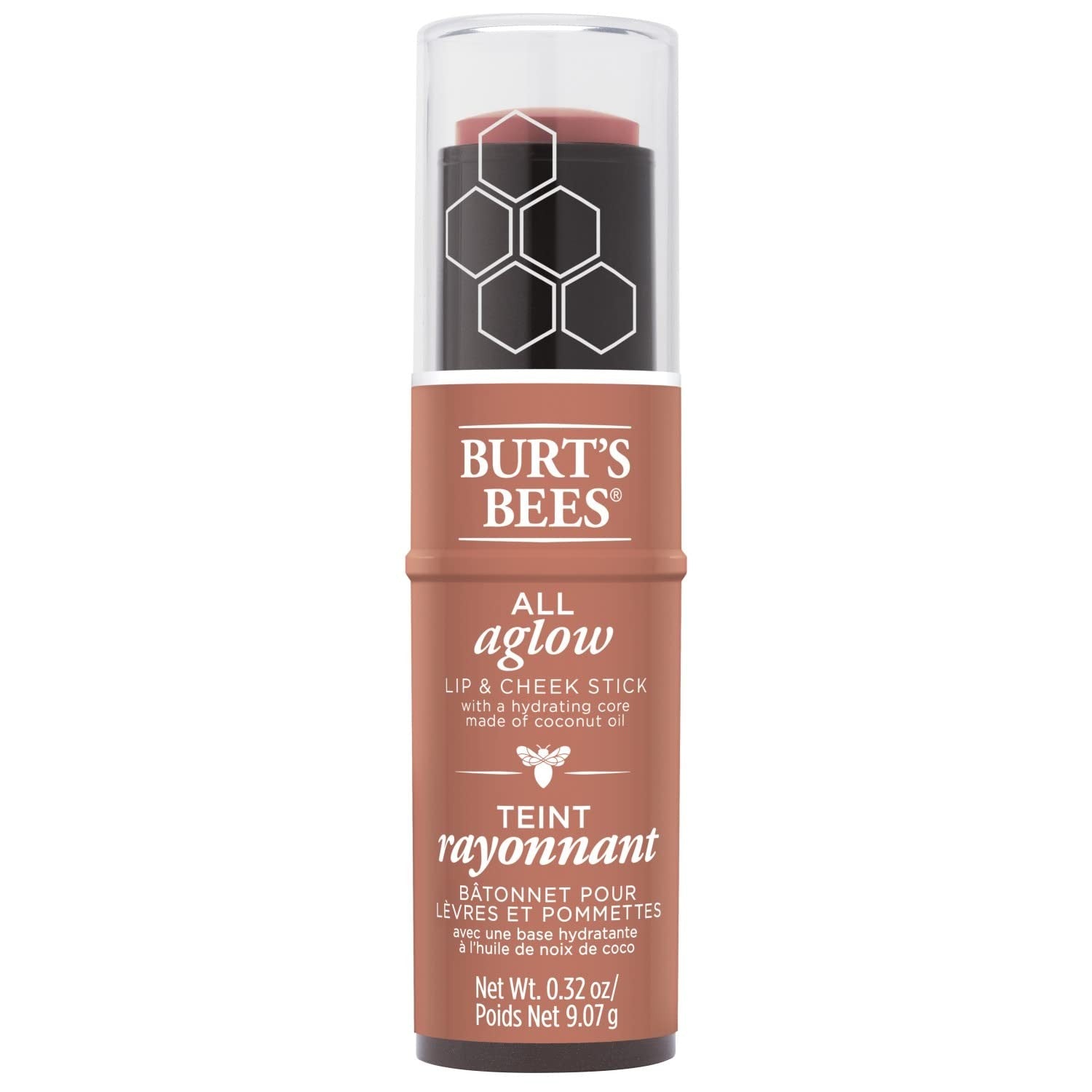 Burt's Bees All Aglow Lip & Cheek Stick 1254 Peach Pond
