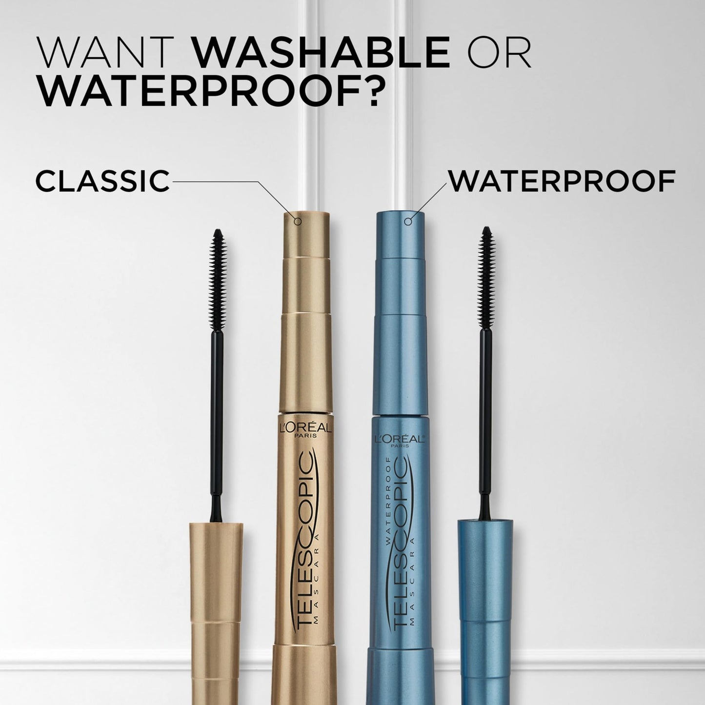 2 PACK - L'Oreal Telescopic Original Waterproof Mascara 0.24 fl oz -  925 BLACK