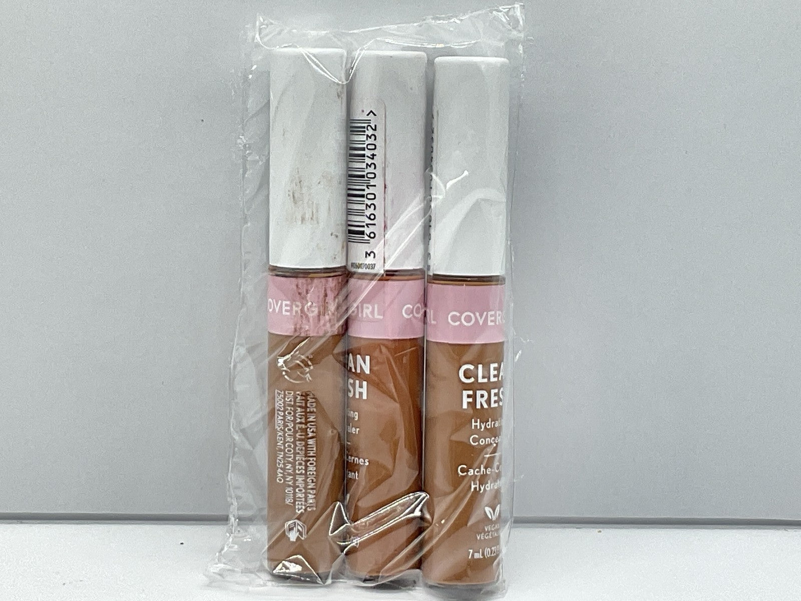 3 PACK - COVERGIRL Clean Fresh Hydrating Concealer, #430 Deep Dark, 0.23 Fl Oz
