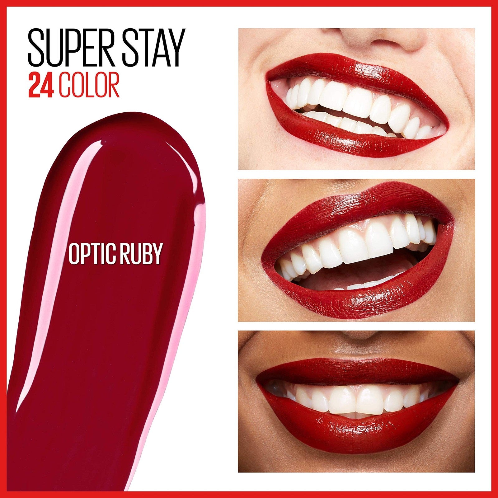 3 PACK - Maybelline Super Stay 24 Color 2-Step Liquid Lipstick - 310 Optic Ruby