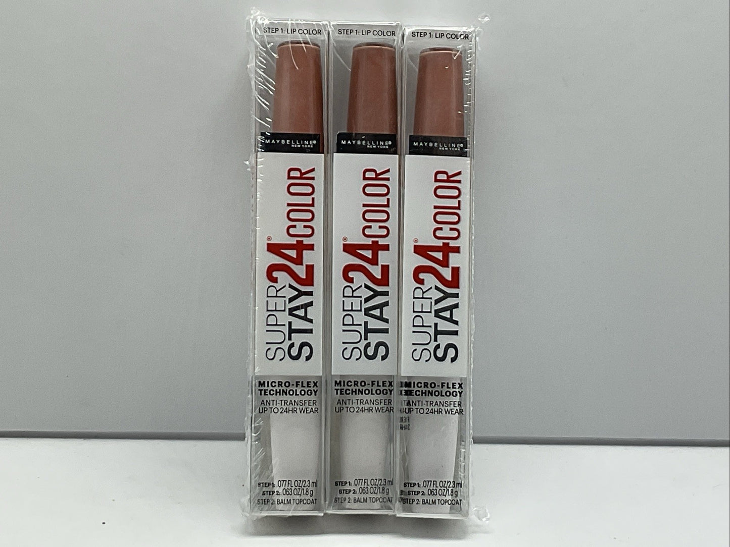 3 PACK - Maybelline SuperStay 24 HR 2-Step Liquid Lipstick - 136 Constant Toast