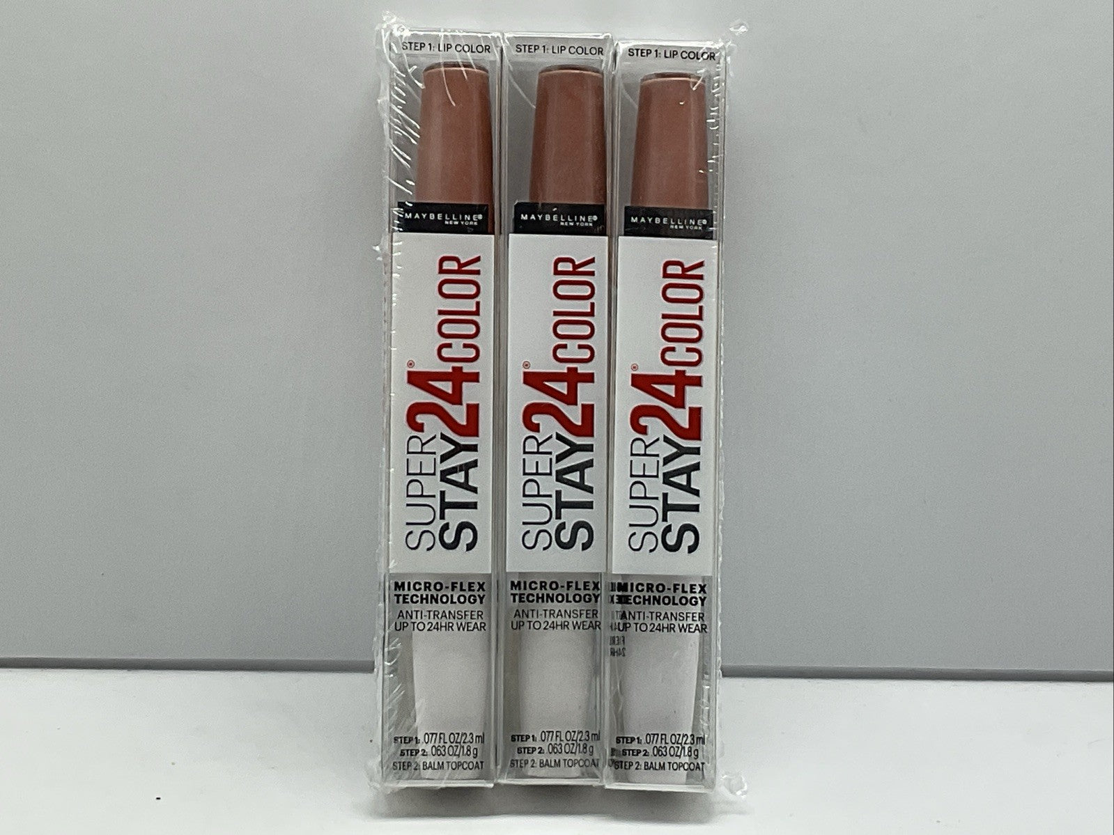 3 PACK - Maybelline SuperStay 24 HR 2-Step Liquid Lipstick - 136 Constant Toast