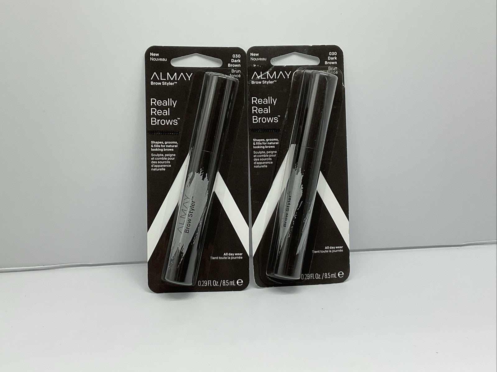 Almay Really Real Brows Brow Styler - 030 Dark Brown - Set Of 2