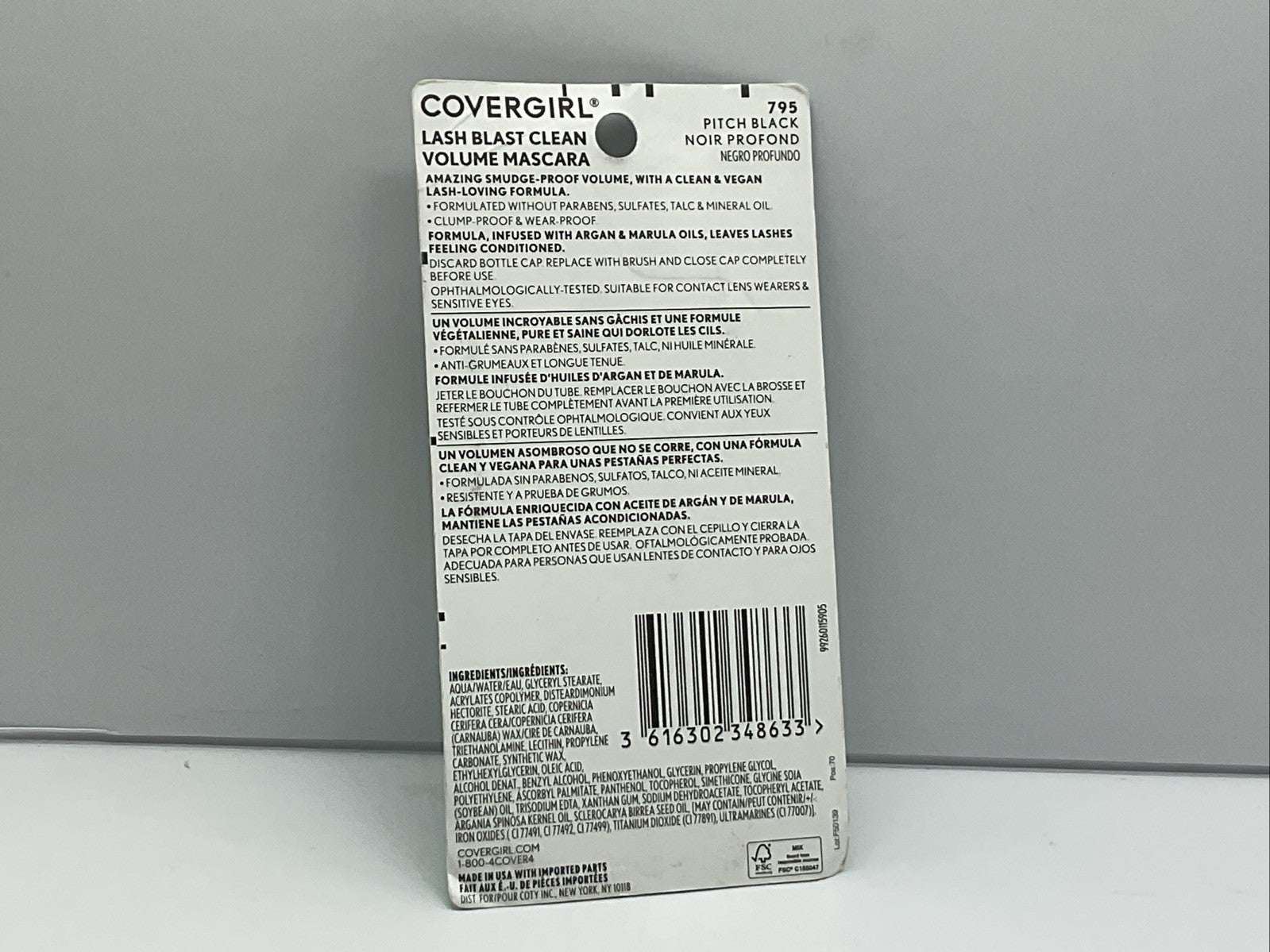 Covergirl Lash Blast Clean Volume Mascara - 795 Pitch Black
