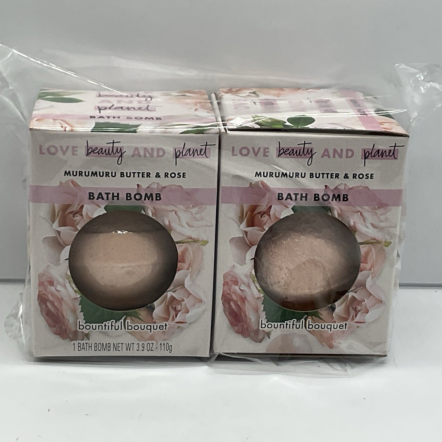 2 Pack- Bath Bombs Love Beauty & Planet Murumuru Butter & Rose
