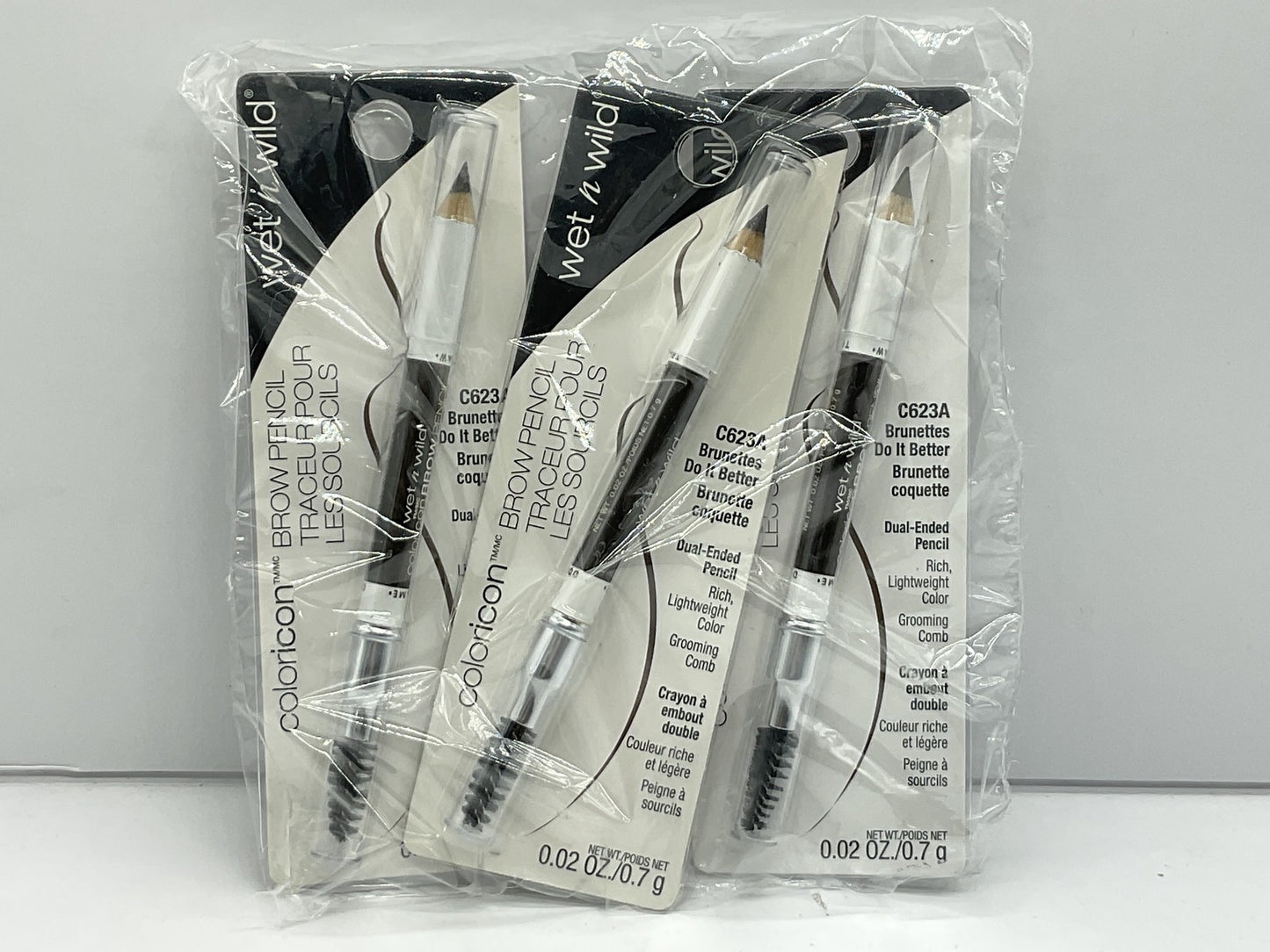 3 PACK - Wet n Wild COLORICON Brow Pencil - 623A Brunettes Do It Better