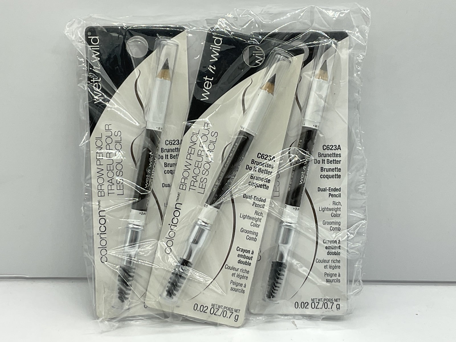 3 PACK - Wet n Wild COLORICON Brow Pencil - 623A Brunettes Do It Better