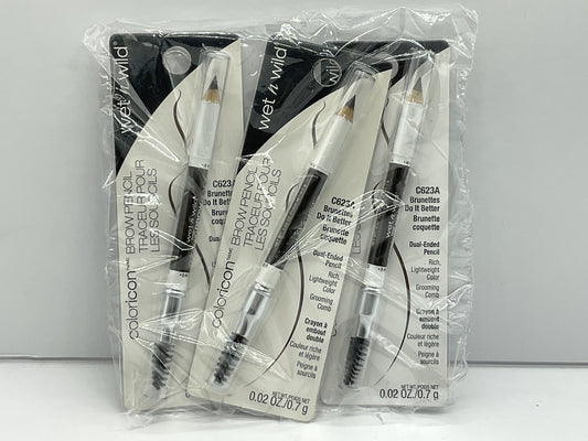 3 PACK - Wet n Wild COLORICON Brow Pencil - 623A Brunettes Do It Better