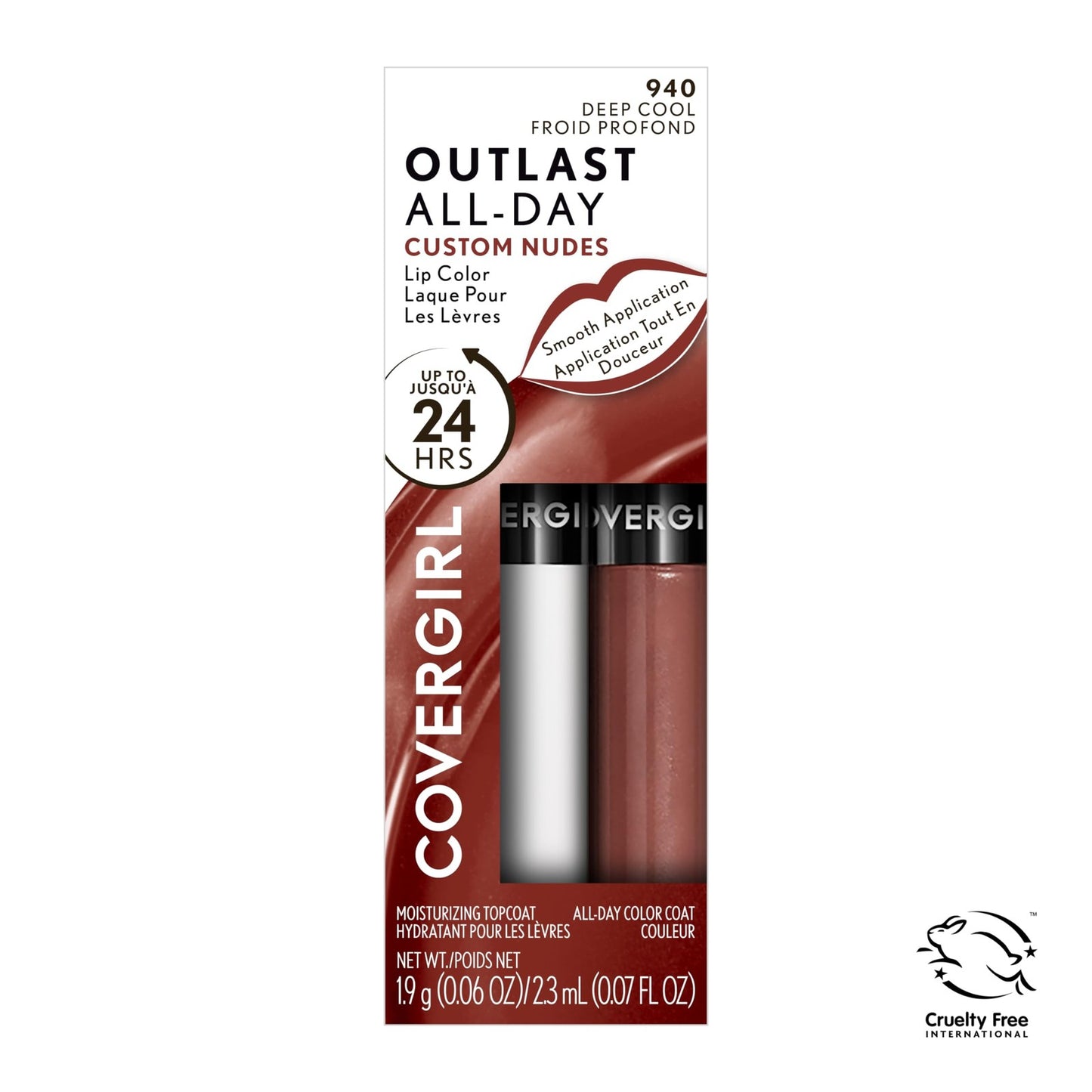 2 PACK - COVERGIRL Outlast All-Day Lip Color Custom Nudes, 930 Medium Warm