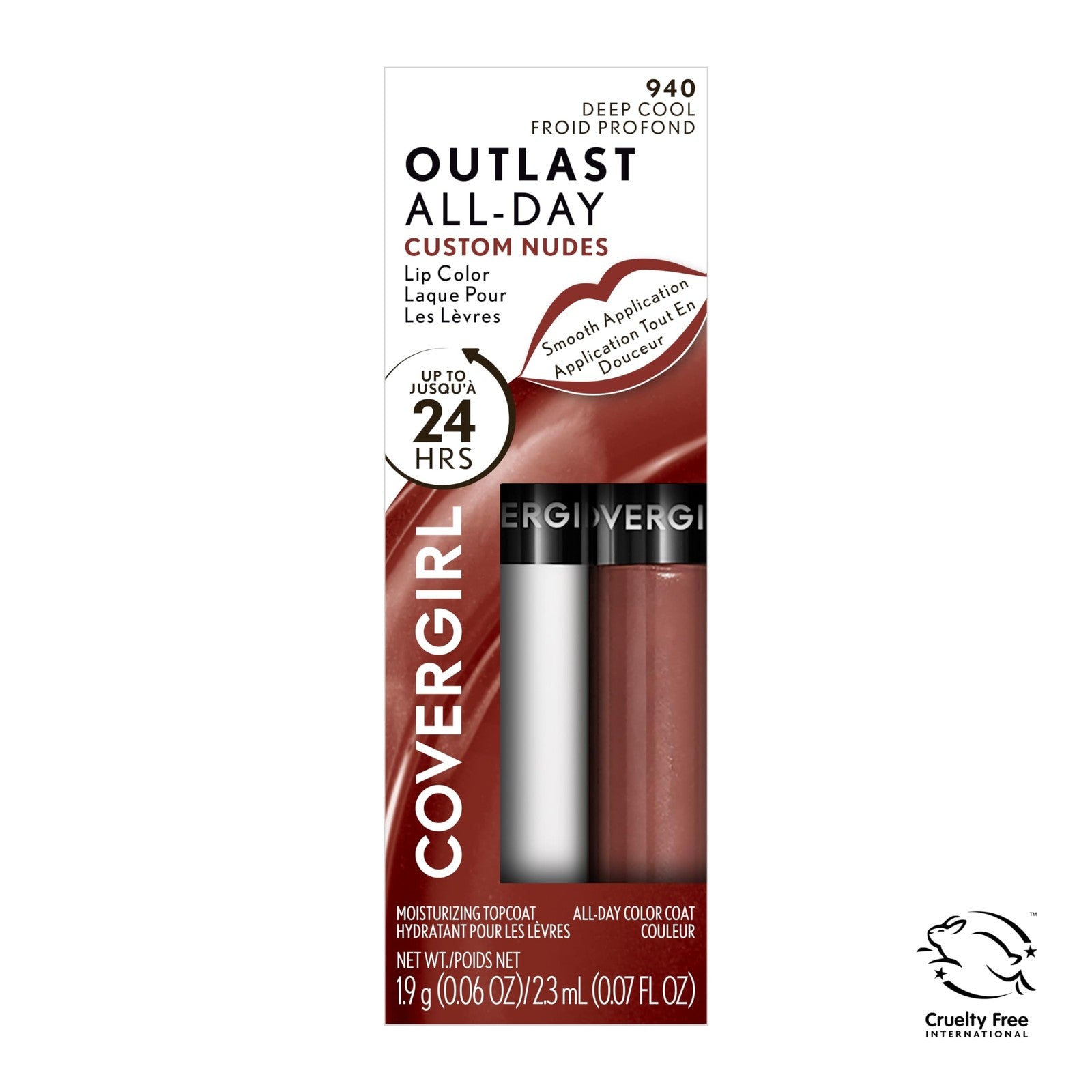 2 PACK - COVERGIRL Outlast All-Day Lip Color Custom Nudes, 930 Medium Warm