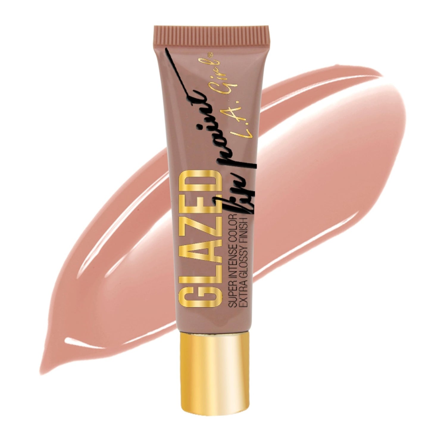 L.A. Girl Glazed Lip Paint Super Intense Color Lip Gloss - GLG787 Whisper
