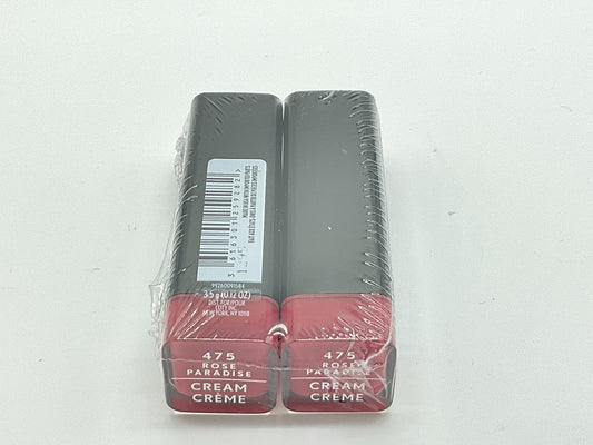 2 PACK - Covergirl Exhibitionist Creme Lipstick Lipcolor - 475 Rose Paradise