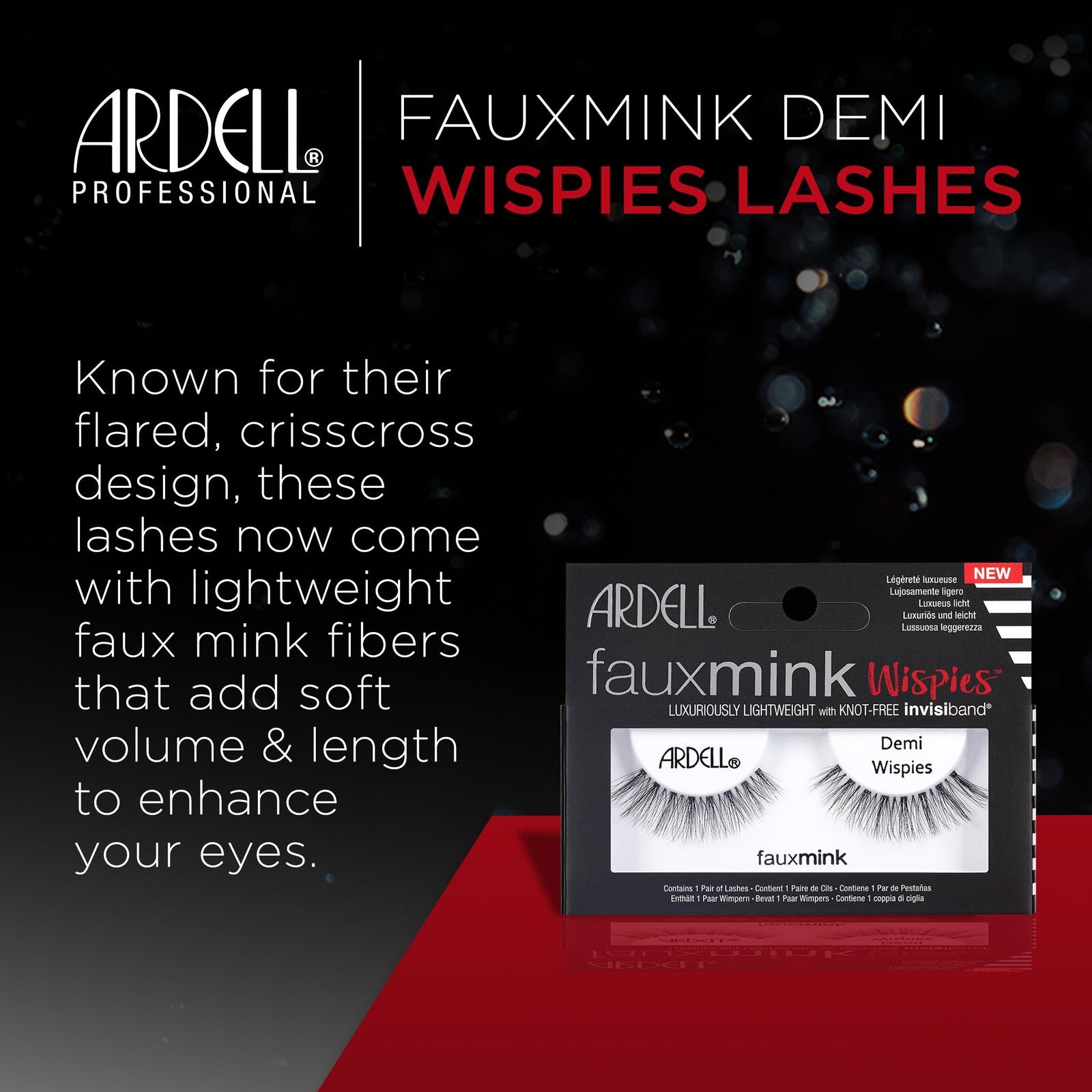 Ardell Professional Faux Mink Wispies - Black Demi Wispies