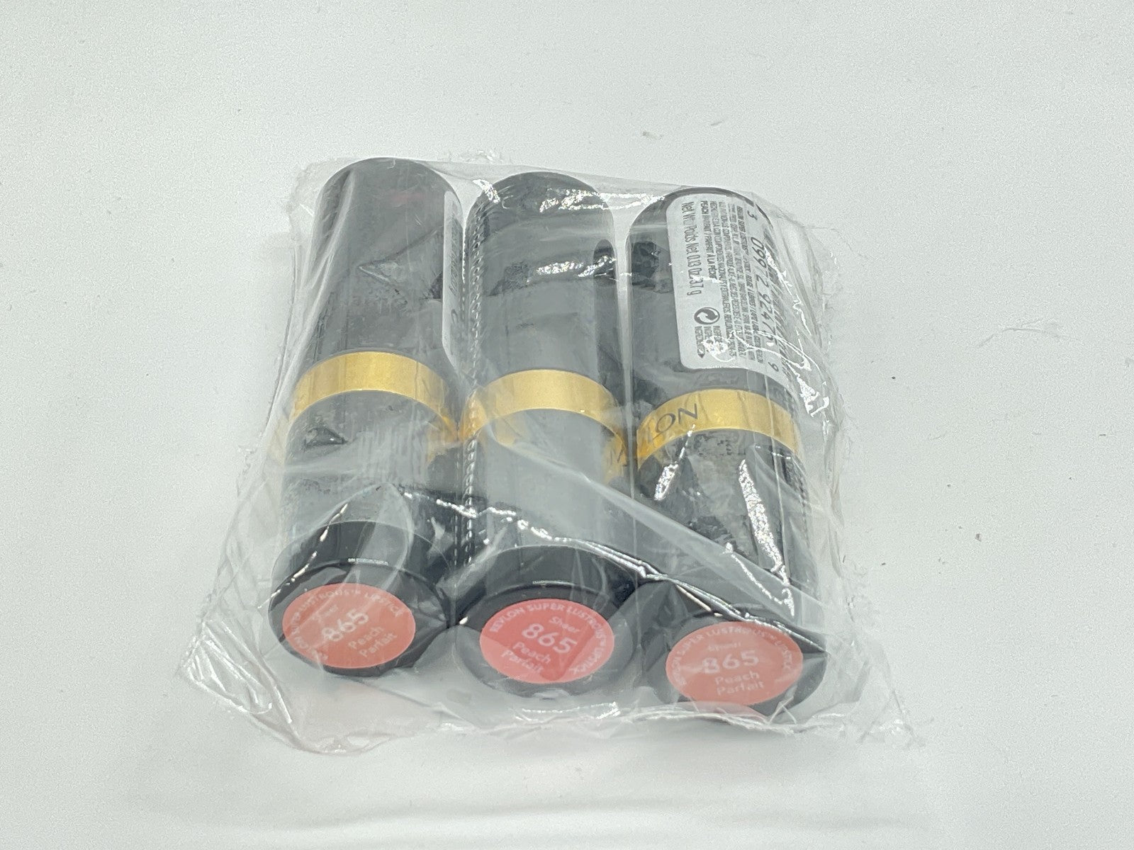 3 PACK - Revlon Super Lustrous Lipstick - 865 Peach Parfait