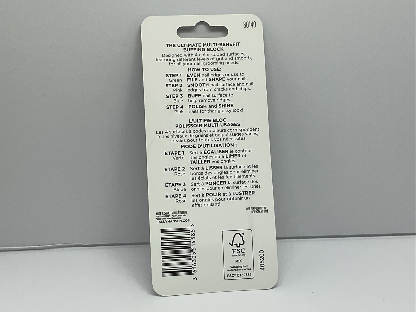 Sally Hansen Pro Nail Buffer Polissor Professional - Single
