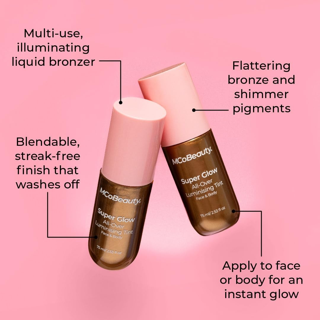 MCoBeauty Super Glow All-Over Luminising Tint Face and Body 75 ml 2.53 Fl oz