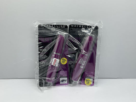 2 Pack Maybelline Volum'Express The Falsies Flared 286 Blackest Black NEW