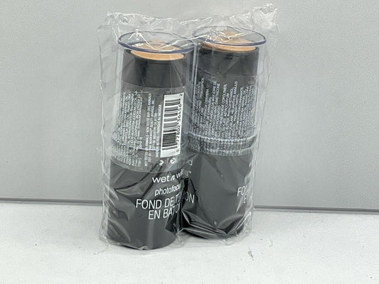 2 PACK - Wet n Wild PhotoFocus Stick Foundation - 857B Buff Beige