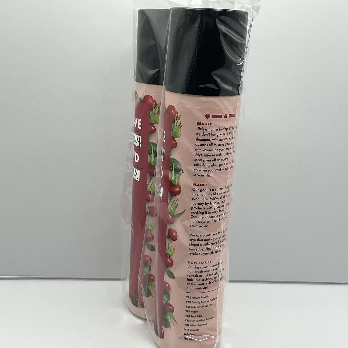 2 Pack - Love Beauty And Planet Full and Fabulous Extend Dry Shampoo Rosehip
