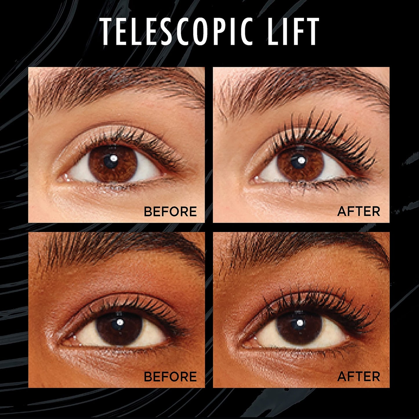 (1) - L'Oréal Paris TELESCOPIC LIFT Length & Volume Mascara - #991 - BLACK NOIR