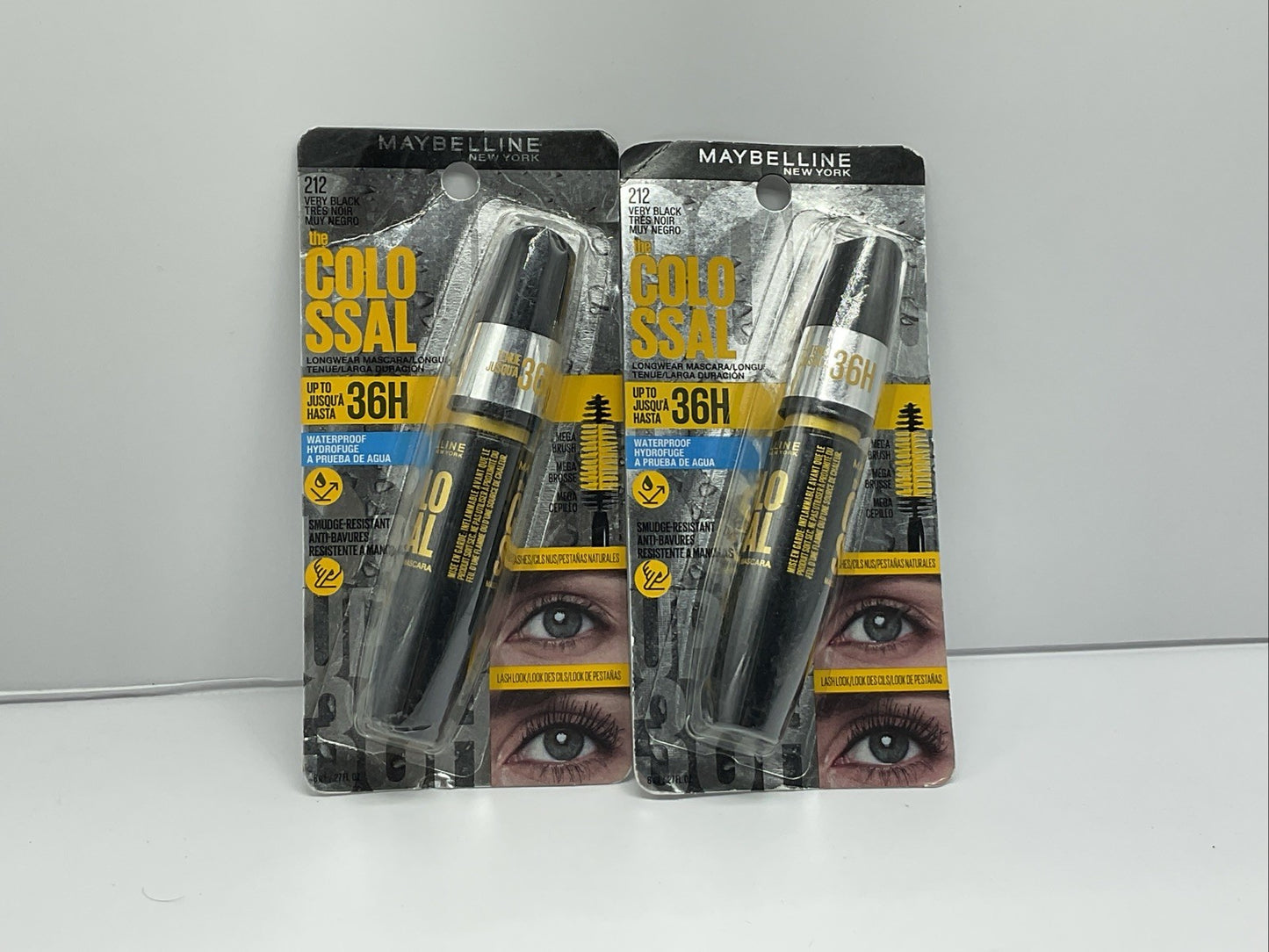 Maybelline New York the Colossal Mascara - 212 Very Black - Set Of 2