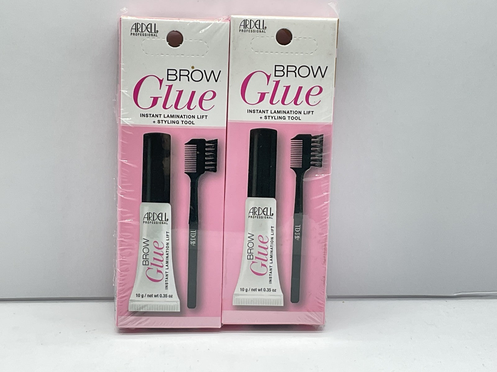 2 PACK - Ardell Brow Glue Instant Lamination Lift + Styling Tool 0.35 oz Clear