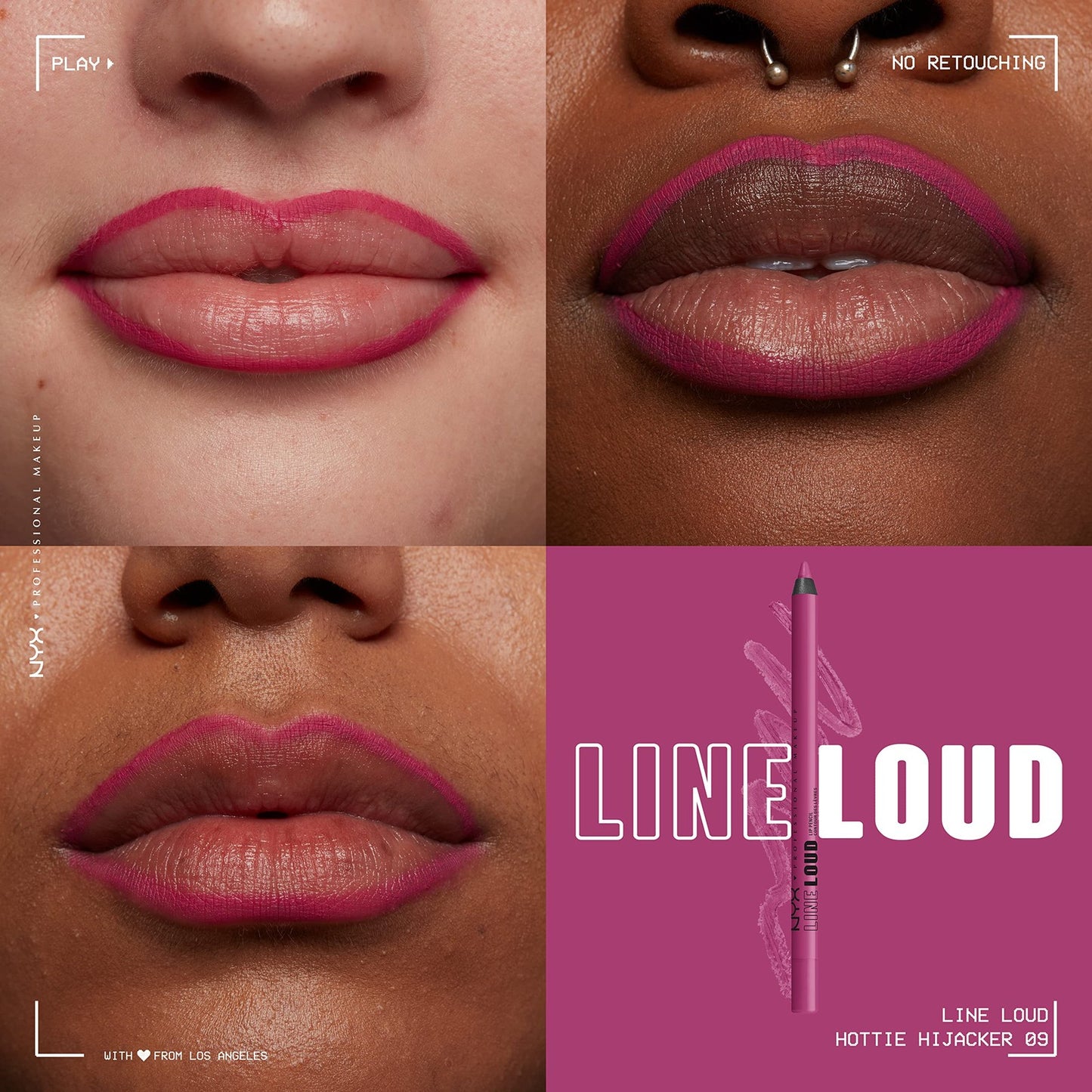 NYX Makeup Line Loud Lip Liner - LLLP09 Hottie Hijacker