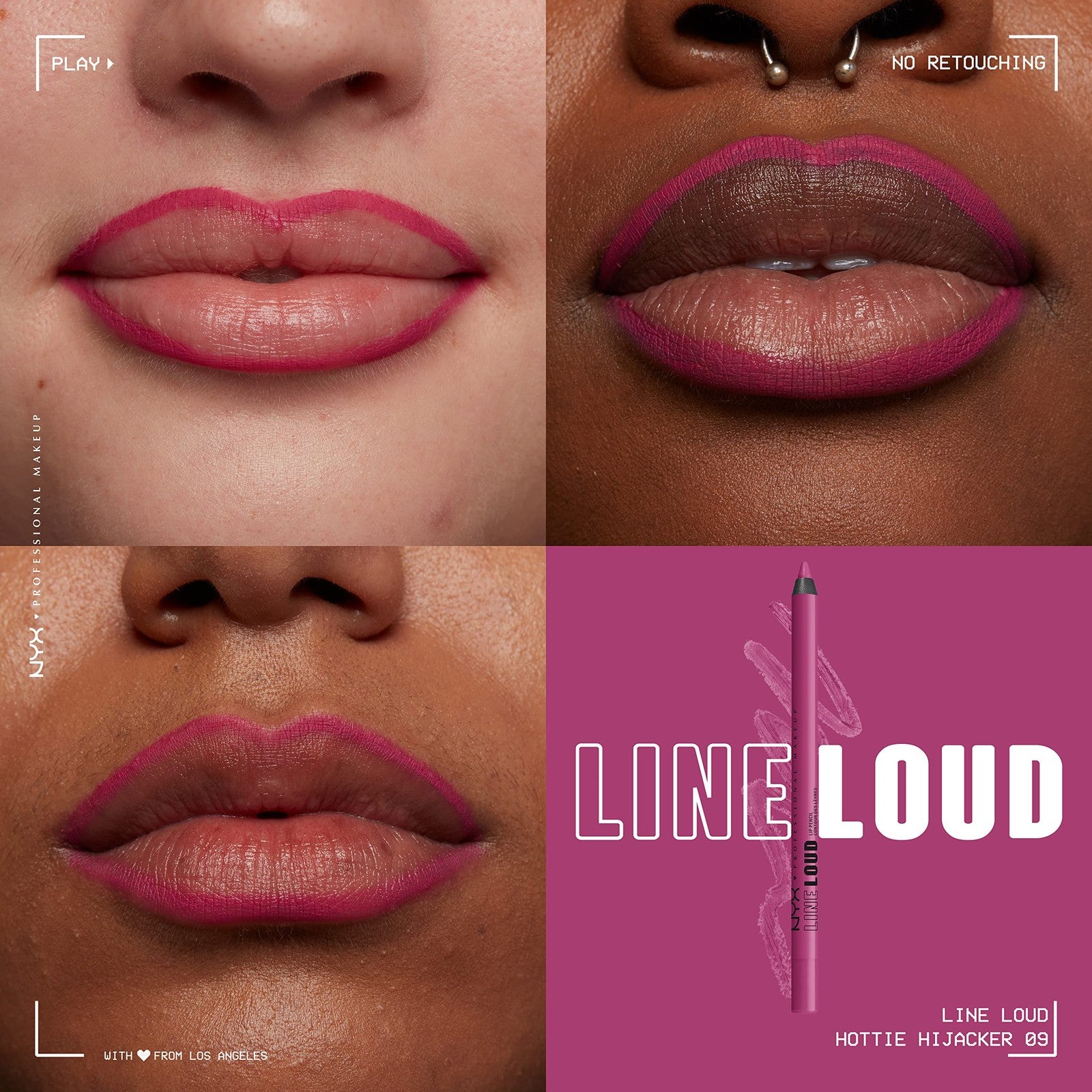 NYX Makeup Line Loud Lip Liner - LLLP09 Hottie Hijacker