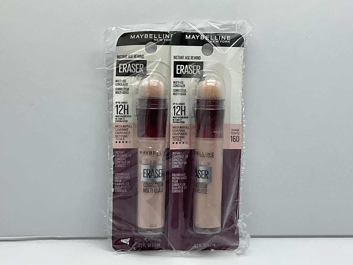 2 Pack Maybelline Instant Age Rewind Eraser Concealer - 160 Shade