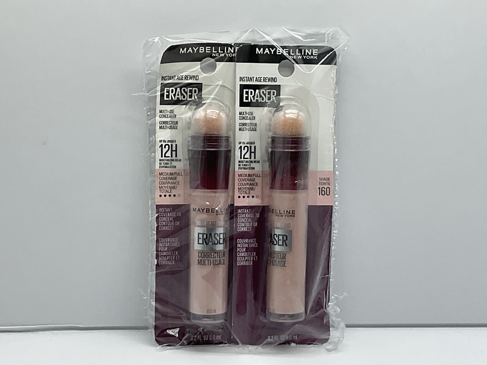 2 Pack Maybelline Instant Age Rewind Eraser Concealer - 160 Shade