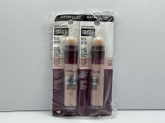 2 Pack Maybelline Instant Age Rewind Eraser Concealer - 160 Shade