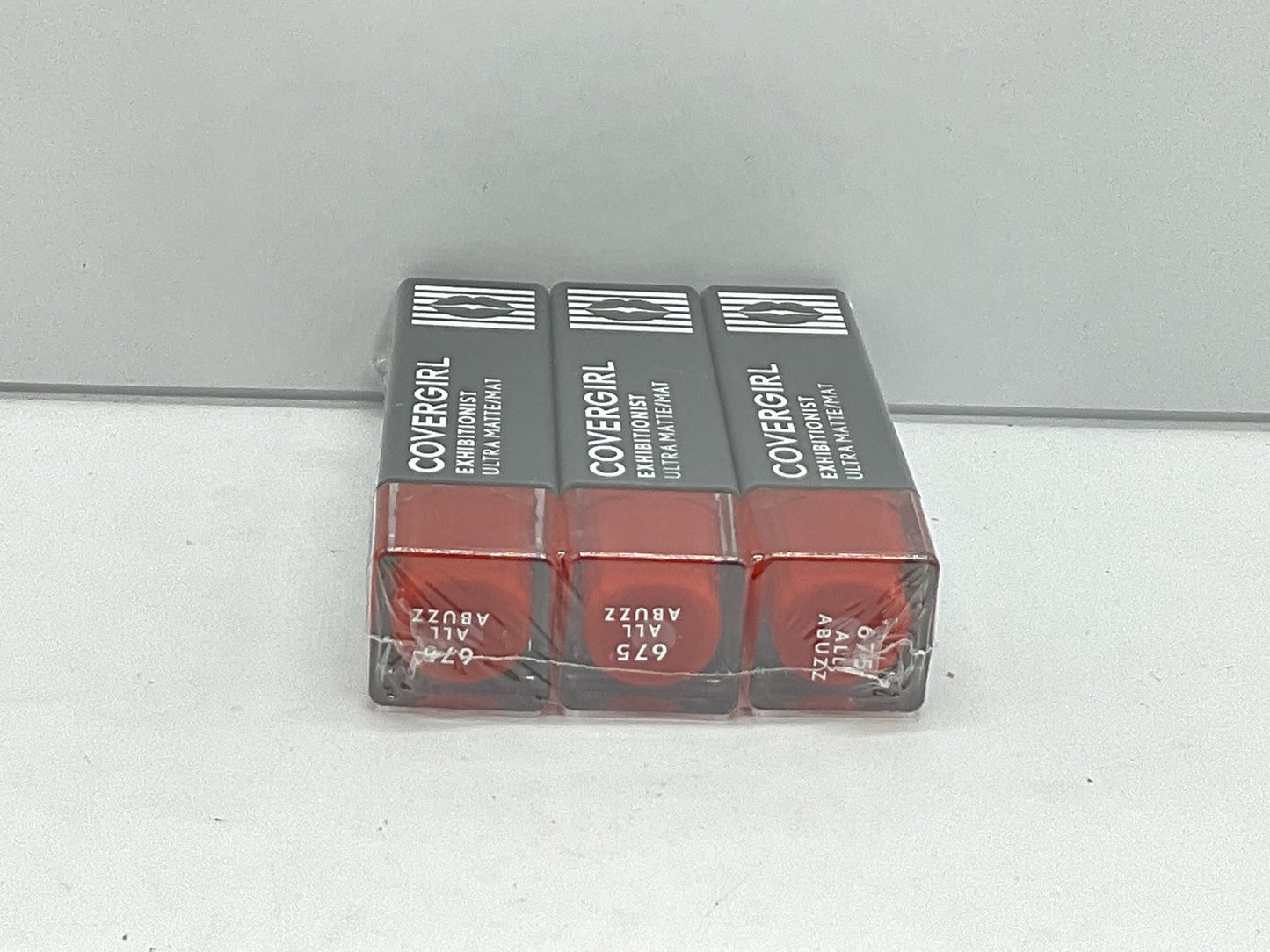 3 PACK - Covergirl-24 HR Long Lasting Matte Lipstick - 675 All Abuzz