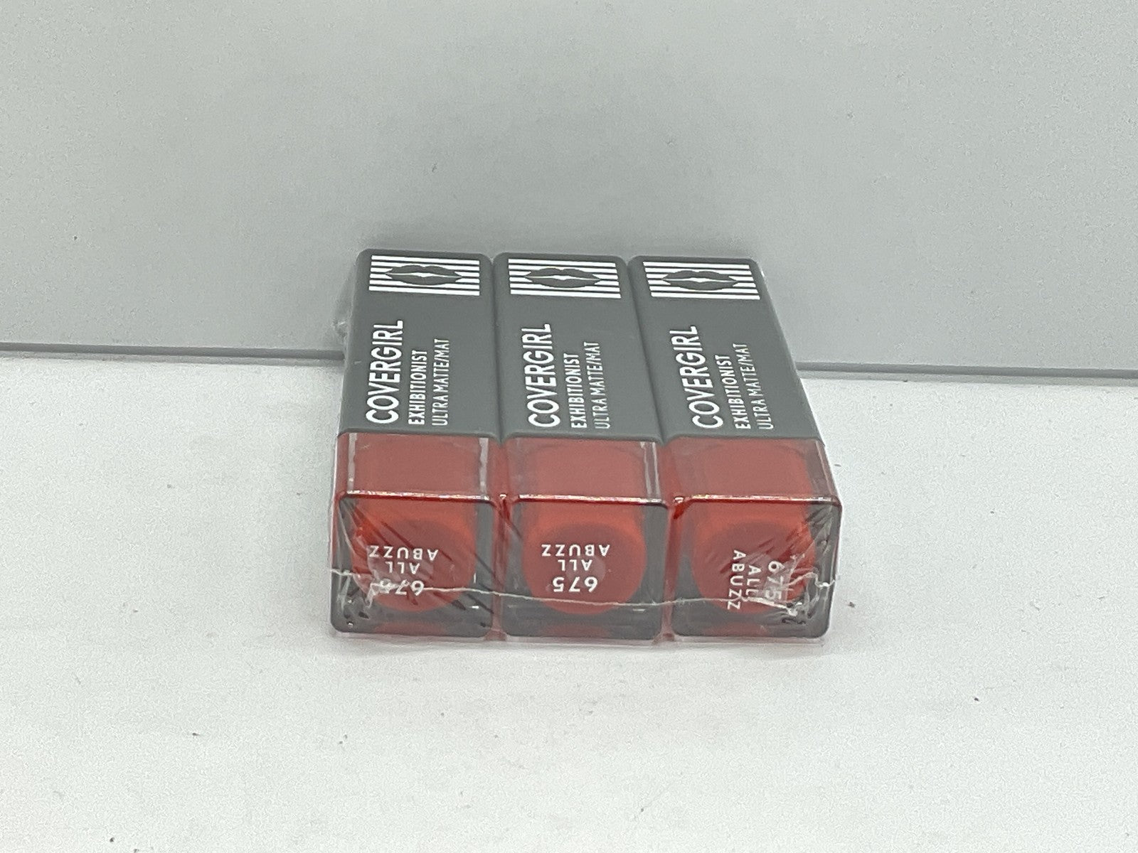 3 PACK - Covergirl-24 HR Long Lasting Matte Lipstick - 675 All Abuzz
